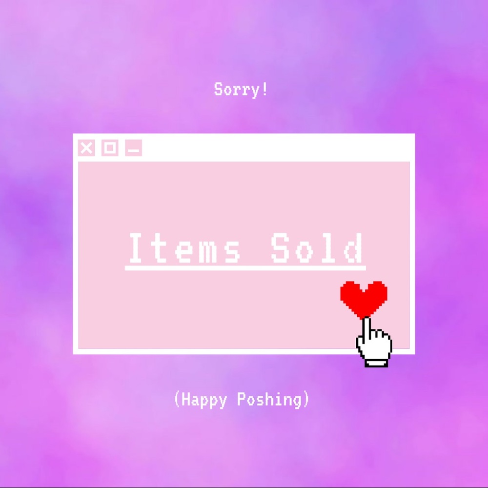 Items sold beyond this point 💛